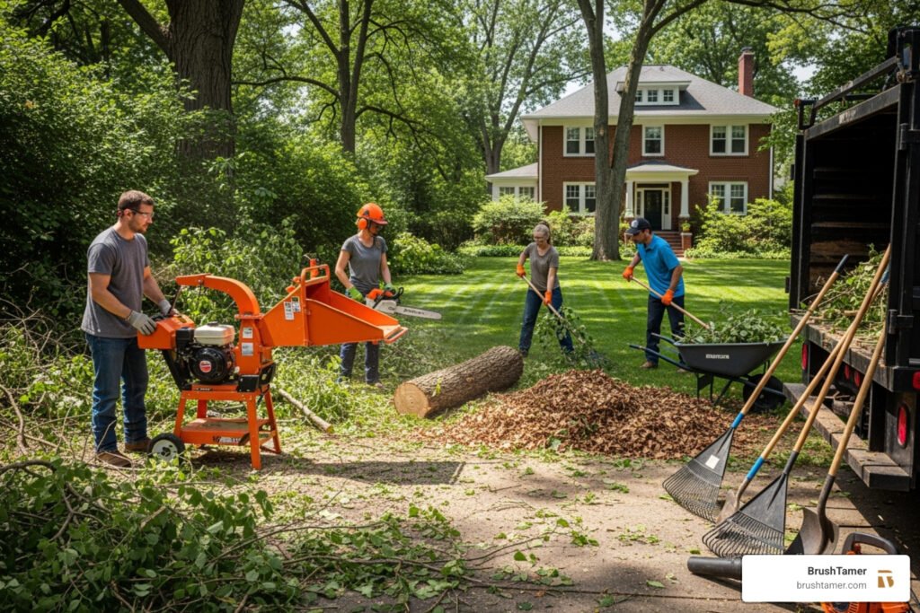 brush clean up services